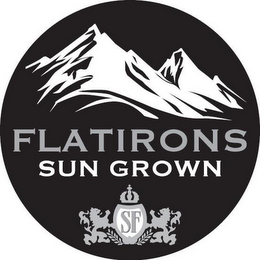FLATIRONS SUN GROWN SF logo