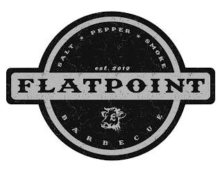 FLATPOINT SALT PEPPER SMOKE EST. 2019 BARBECUE logo