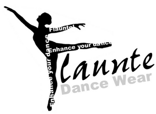 FLAUNTE! ENHANCE YOUR DANCE FLAUNTE DANCE WEAR logo