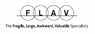 FLAV THE FRAGILE, LARGE, AWKWARD, VALUABLE SPECIALISTS logo