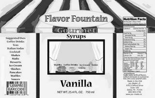 FLAVOR FOUNTAIN GOURMET SYRUPS VANILLA logo