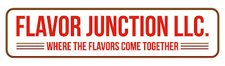 FLAVOR JUNCTION LLC. WHERE THE FLAVORS COME TOGETHER logo