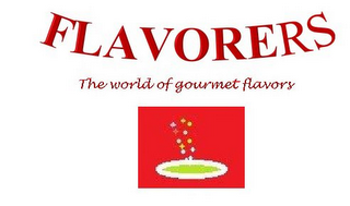 FLAVORERS THE WORLD OF GOURMET FLAVORS logo