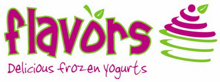 FLAVORS DELICIOUS FROZEN YOGURTS logo