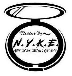 FLAWLESS MAKEUP N.Y.K.E. NEW YORK KNOWSELEGANCE logo