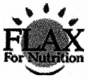 FLAX FOR NUTRITION logo