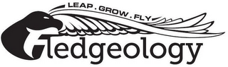FLEDGEOLOGY LEAP. GROW. FLY logo