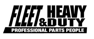 FLEET & HEAVY DUTY PROFESSIONAL PARTS PEOPLE logo