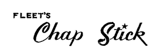 FLEET'S CHAP STICK logo