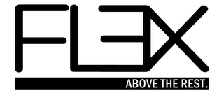 FLEX ABOVE THE REST. logo