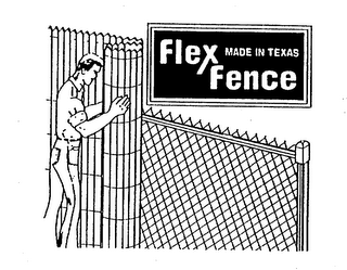 FLEX MADE IN TEXAS FENCE logo