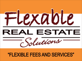 FLEXABLE REAL ESTATE SOLUTIONS "FLEXIBLE FEES AND SERVICES" logo