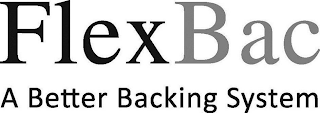 FLEXBAC A BETTER BACKING SYSTEM logo