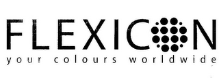 FLEXICON YOUR COLOURS WORLDWIDE logo