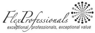 FLEXPROFESSIONALS EXCEPTIONAL PROFESSIONALS, EXCEPTIONAL VALUE logo