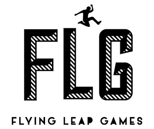 FLG FLYING LEAP GAMES logo