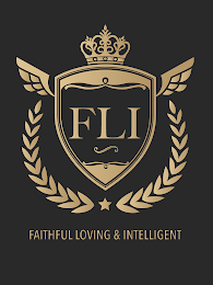 FLI FAITHFUL LOVING & INTELLIGENT logo