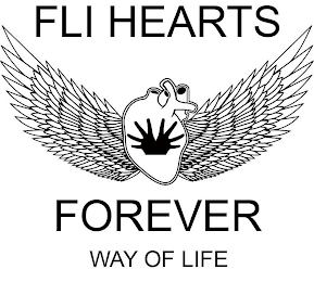 FLI HEARTS FOREVER WAY OF LIFE logo