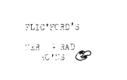 FLIC'FORD'S NER RAD WO'NS logo