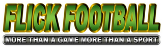 FLICK FOOTBALL MORE THAN A GAME MORE THAN A SPORT logo