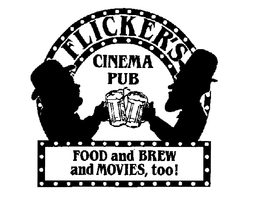 FLICKER'S CINEMA PUB FOOD AND BREW AND MOVIES, TOO] logo