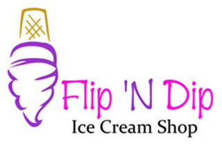 FLIP 'N DIP ICE CREAM SHOP logo