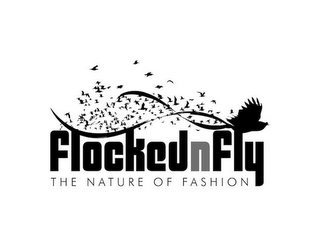 FLOCKEDNFLY THE NATURE OF FASHION logo