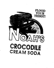 FLOOD YOUR THIRST! NOAH'S CROCODILE CREAM SODA logo