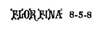 FLOR FINA 8-5-8 logo