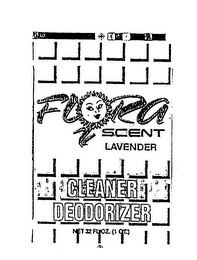 FLORA SCENT LAVENDER CLEANER DEODORIZER logo