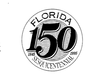 FLORIDA 150 1845 SESQUICENTENNIAL 1995 logo
