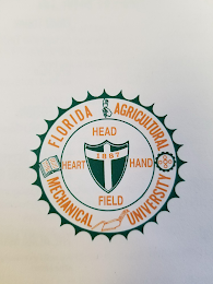 FLORIDA AGRICULTURAL MECHANICAL UNIVERSITY HEAD HEART HAND FIELD 1887 logo