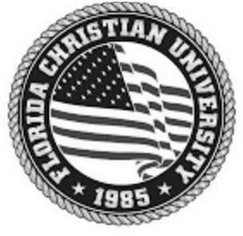 FLORIDA CHRISTIAN UNIVERSITY 1985 logo