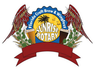 FLORIDA CRAFT BREW & WINGFEST SUNRISE ROTARY logo