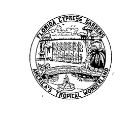 FLORIDA CYPRESS GARDENS AMERICA'S TROPICAL WONDERLAND logo