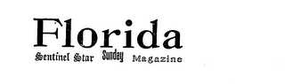 FLORIDA SENTINEL STAR SUNDAY MAGAZINE