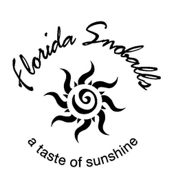 FLORIDA SNOBALLS A TASTE OF SUNSHINE logo