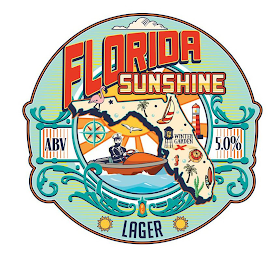 FLORIDA SUNSHINE LAGER ABV 5.0% WINTER GARDEN WG logo