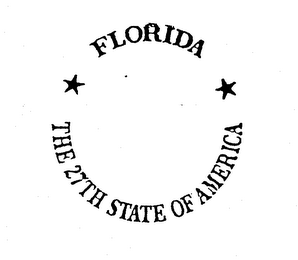 FLORIDA THE 27TH STATE OF AMERICA logo