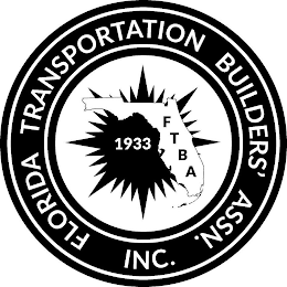 FLORIDA TRANSPORTATION BUILDERS' ASSN. INC. FTBA 1933 logo