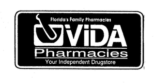 FLORIDA'S FAMILY PHARMACIES VIDA PHARMACIES YOUR INDEPENDENT DRUGSTORE logo