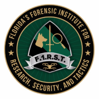 FLORIDA'S FORENSIC INSTITUTE FOR RESEARCH, SECURITY, AND TACTICS. F.1.R.S.T. logo