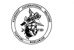 FLORISTS' INTERNATIONAL DELIVERY FID FLOWERS.....WORLDWIDE logo