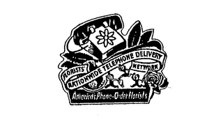 FLORISTS' NATIONWIDE TELEPHONE DELIVERY NETWORK AMERICA'S PHONE-ORDER FLORISTS logo