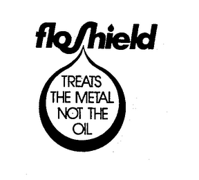 FLOSHIELD TREATS THE METAL NOT THE OIL logo
