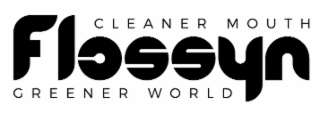 FLOSSYN CLEANER MOUTH GREENER WORLD logo