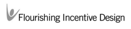 FLOURISHING INCENTIVE DESIGN logo
