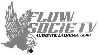 FLOW SOCIETY AUTHENTIC LACROSSE GEAR logo