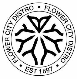 FLOWER CITY DISTRO FLOWER CITY DISTRO EST 1897 logo