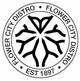 FLOWER CITY DISTRO FLOWER CITY DISTRO EST 1897 logo